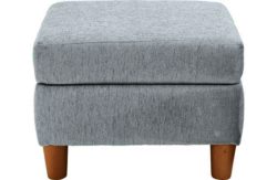 Heart of House Colby Fabric Footstool - Duck Egg